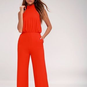 Lulus Red Jumpsuit